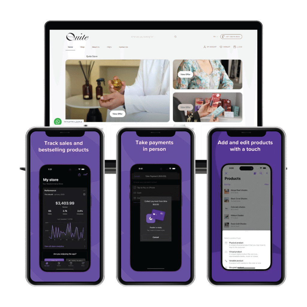 E commerce website + mobile app 01